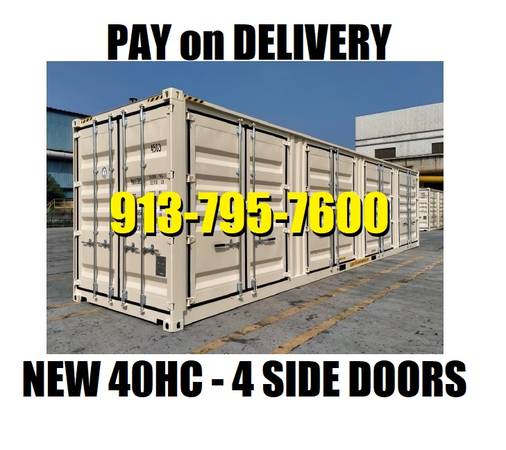 Open Side Containers - NEW one trip Container FOUR OPENING SIDE DOORS 1
