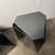 Steven Volpe Coburg Faceted Side Table Argento Grey Teak Base Modern 5 thumbnail