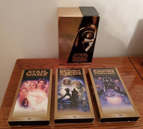 STAR WARS TRILOGY VHS BOX SET GOLD SPECIAL EDITION 1