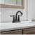 Rumson 4 in. Centerset 2-Handle Bathroom Faucet in Matte Black 3 thumbnail