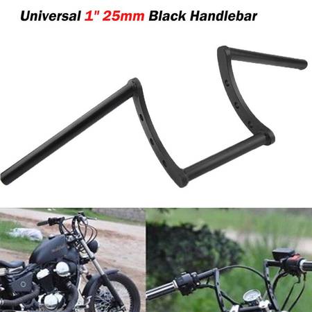 1" Motorcycle Black Handlebar Z Drag Bar For Harley Honda Yamaha Suzuk 1