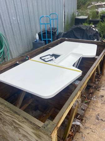 Transom bracket w/ swim platform 1