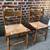 2 Antique Hitchcock Stencil Rush Seat Side Chairs 1940's 7 thumbnail