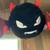 Large Black Devil inflatable furry ball 6 thumbnail