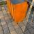 Mid century bar cart with formica top and locking doors B86 3 thumbnail