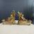 Pair of French Antique Cast Brass Belle Epoque Style Andirons, c.1,920 1 thumbnail
