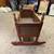 Primitive 1800s milk paint baby cradle 4 thumbnail