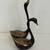 Mid Century Set of 2 Brass Swans Ornamental Metal Water Fowl Animal Figurines 6 thumbnail