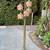 Mid Century Modern Vintage Lotus Pink Flower Floral Floor Lamp Light 1 thumbnail