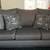 Grey Herringbone Three- Cushion Sofa 1 thumbnail