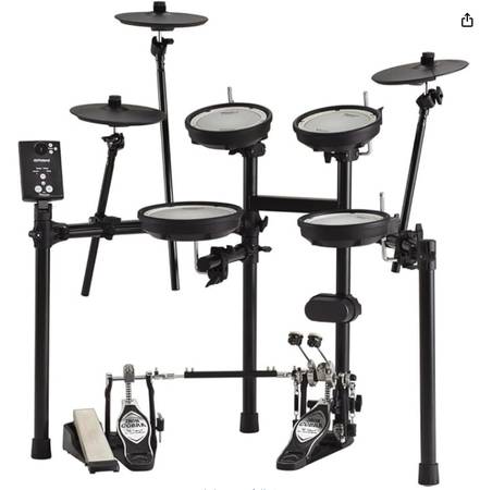 Roland Electric Drum Kit w/ Pedal and throne 1