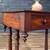 American Classical Revival Mahogany Work Table w/ Turned Legs, c.1920’ 7 thumbnail