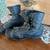 Two Pair of Antique  Leather Childrens boots one laced one buttons 10 thumbnail
