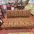 Upholstered Settee on Casters 1 thumbnail