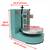110V Cake Cream Spreading Coating Smearing Machine Green 4-12” 239702 3 thumbnail