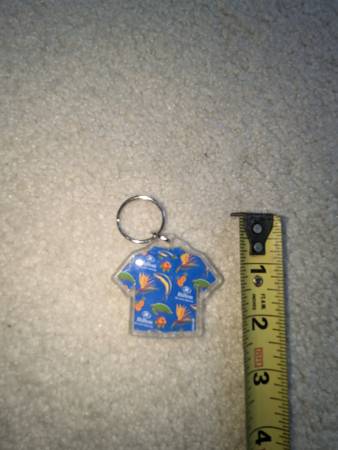 new keychain hilton resorts hawaii shirt hotel plastic key ring blue t 1