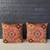 Pair of Antique Italian Decorative Square Textile Pillow Set, c.1920’s 1 thumbnail