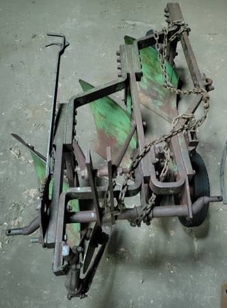 Vintage John Deere 3 Bottom Plow, 3 Point Hitch Type 1
