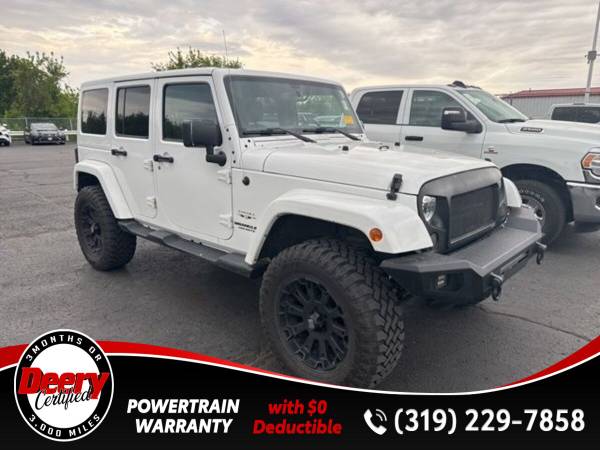 Certified 2016 Jeep Wrangler Unlimited Sahara Bright White Clearcoat 1