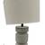 Table Lamp White Gray Shade Post Modern Brutalist Contemporary 2 thumbnail