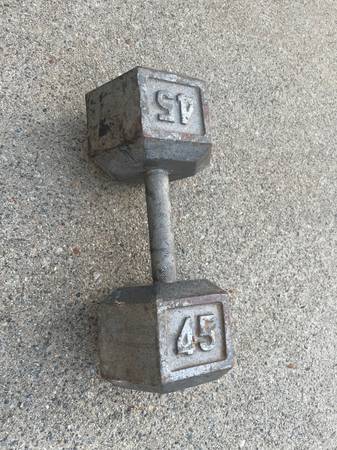 Dumbbell Weight 45 lbs - $40 (Alpharetta/ Johns Creek)63441255240323123