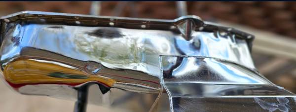 Chrome Oil Pan Small Block Chevy 350 1