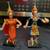 Vintage Thailand Dancing dolls on a stand Made in Thailand 1 thumbnail