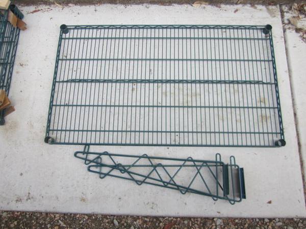 Commercial NSF Green Epoxy Wire Shelf Kit 42"W x 24"D 1