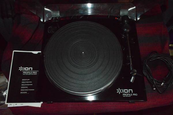 Ion Profile Pro USB Turntable with Input EZ Vinyl/Tape Converter 1