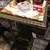 Bronzed Pedestal Stand with Marble Top 1 thumbnail