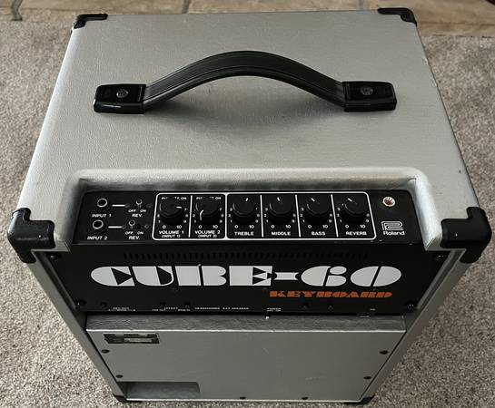 Vintage Roland Cube 60 CK-60 Keyboard Amp - musical instruments