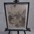 Vintage Japanese Wood Block Print, signed, on silk it appears 2 thumbnail