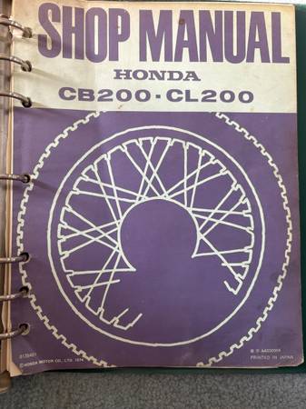 Honda CB/CL-200 Factory Service Manual 1