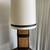 Vintage Mid-Century Wood & Leather Skyscraper Table Lamp 1970s OBO 1 thumbnail