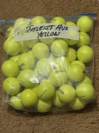 46 TITLEIST AVX YELLOW USED LIKE NEW GOLF BALLS 1