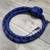 Custom Snake whip 4ft 16 Plait Blue Nylon Paracord Flogger Bull Vegan 1 thumbnail