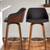 1, Armen living, brown walnut swivel chair 1 thumbnail