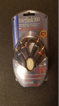 Monster Cable InterLink 100 3ft  High Performance Shielded Audio Cable 1
