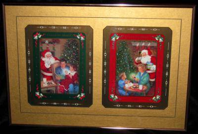 - Oreo 1993 Collectible 'Framed' Red & Green Christmas Cookie Tin "Pro 1