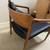 Article - 2 Black Leather Solid Wood Chairs - Mid Century Lento 25" 9 thumbnail