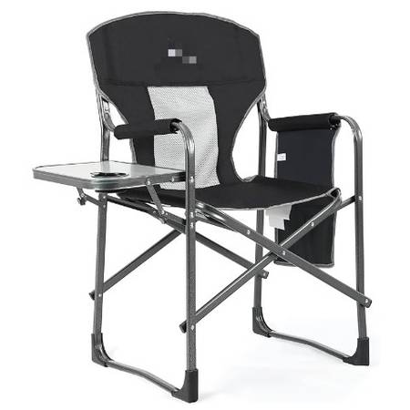 Oversized Camping Director Chair Heavy Duty Collapsible w/ Side Table 1