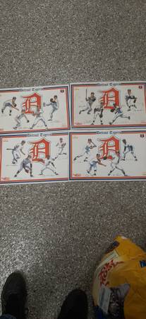Detrioit tigers /Mcdonalds placemat set 1