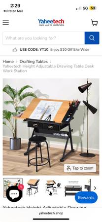Yaheetech Drafting table 1
