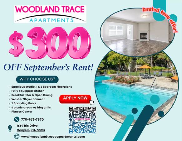 $1,151 / 2br - 975ft2 - Make yourself at home in comfort and style! 2 Bed / 2 Bath 975 SqFt (Conyers)63738469799811120