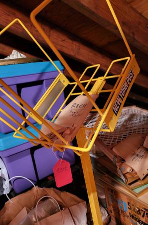 NY Post Newspaper Rack Stand - Nice! 1