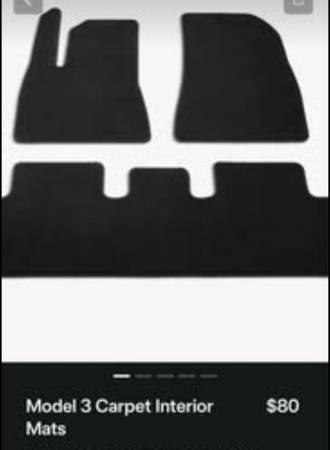2025 Tesla Model 3  Brand new unopened set of floor mats 1
