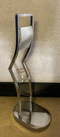✨ Modern Chrome Free-Standing Toilet Paper Holder – 52W ✨ 1