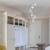 Cluster Chandelier with 6 Glass Raindrop Glass Shade Pendant Lighting 1 thumbnail