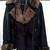 Woman’s Faux Shearling/Suede Jacket- Stylish-Fully Quilted Lined-Black-Size 1X 3 thumbnail