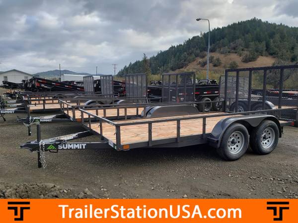 Summit 7x14 Utility Landscape Tdm Axle - Fender High - Cascade 1